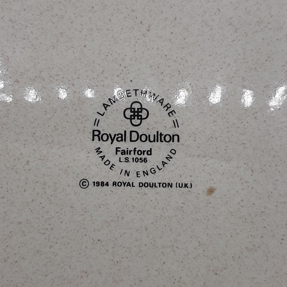 Royal Doulton Lambethware Fairford 13 1/4" Oval Serving Platter Vintage England - Picture 6 of 6